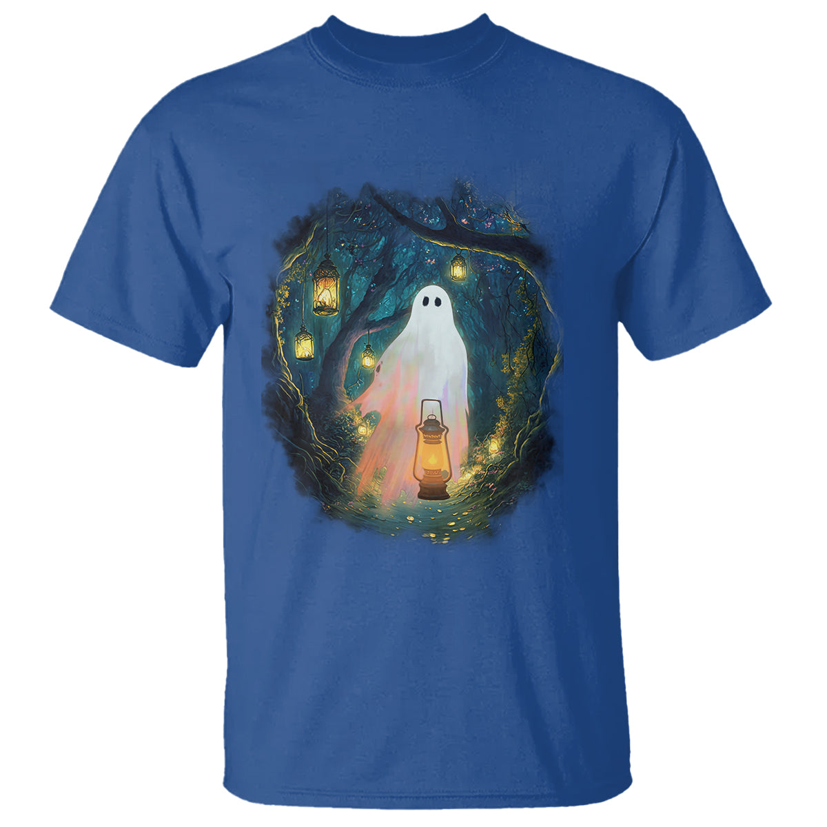Ghost T Shirt Ghost In The Forest Shirt - Wonder Print Shop