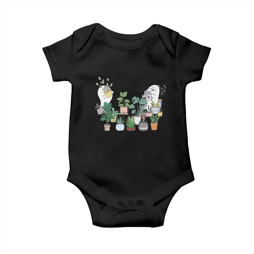 Ghost Garden Halloween Gardener Gardening Baby Onesie