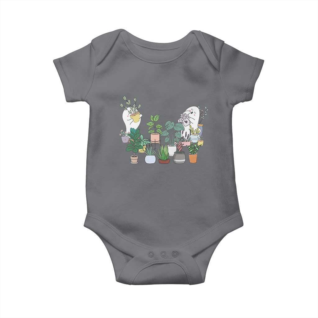 Ghost Garden Halloween Gardener Gardening Baby Onesie