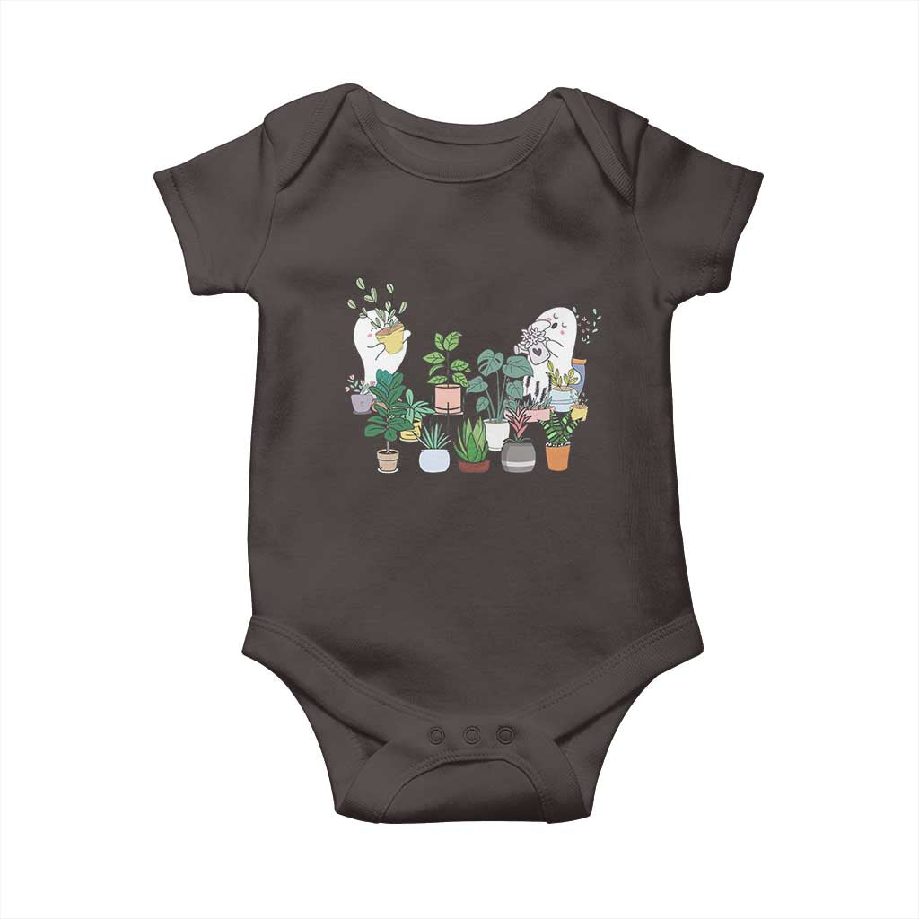 Ghost Garden Halloween Gardener Gardening Baby Onesie