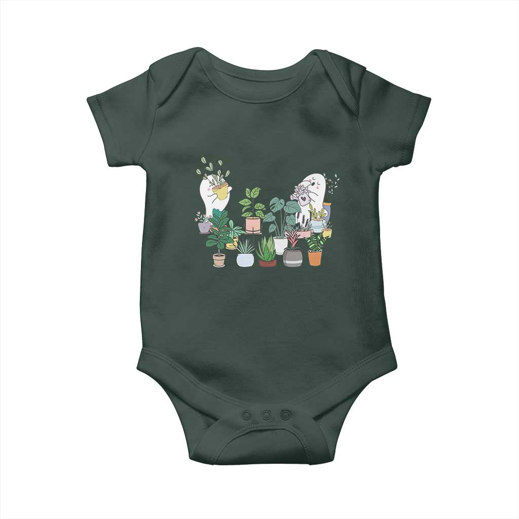 Ghost Garden Halloween Gardener Gardening Baby Onesie