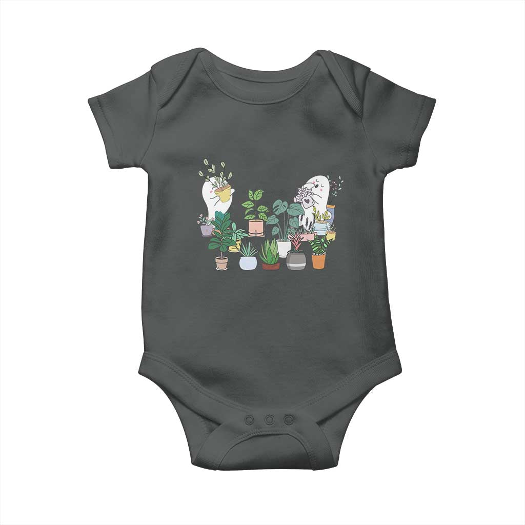 Ghost Garden Halloween Gardener Gardening Baby Onesie