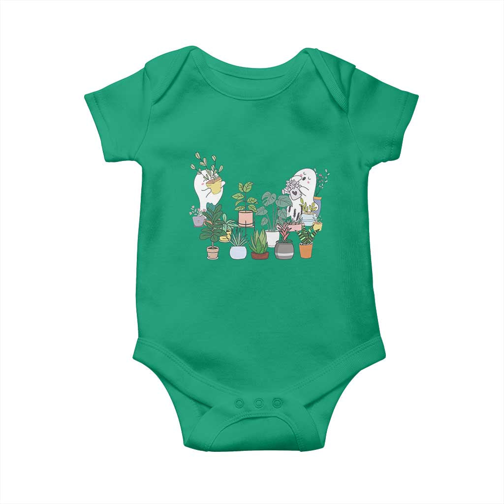 Ghost Garden Halloween Gardener Gardening Baby Onesie
