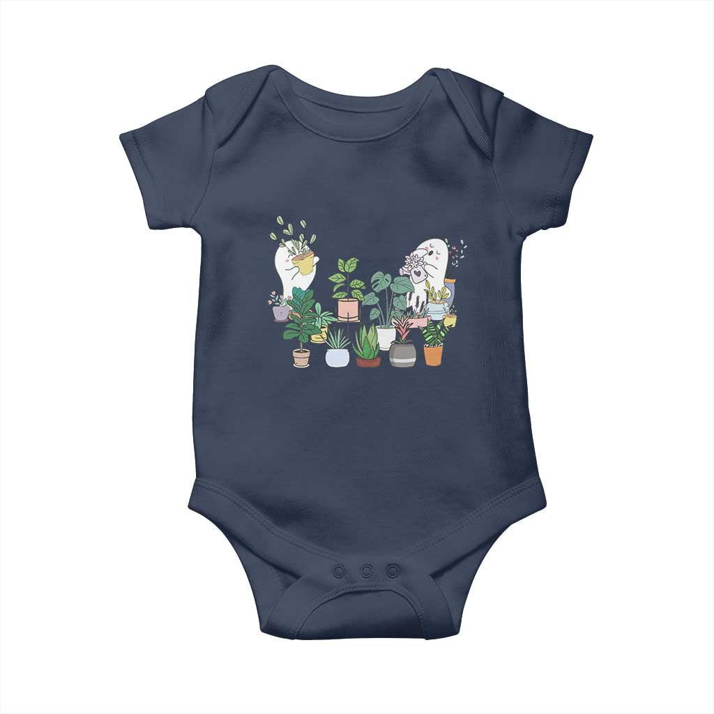 Ghost Garden Halloween Gardener Gardening Baby Onesie