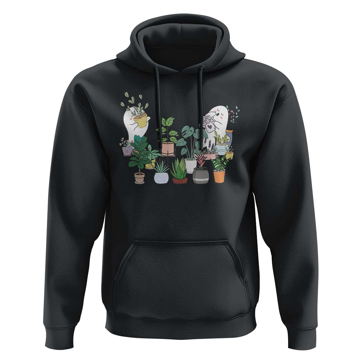 Ghost Garden Halloween Gardener Gardening Hoodie