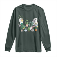 Ghost Garden Halloween Gardener Gardening Long Sleeve Shirt