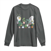 Ghost Garden Halloween Gardener Gardening Long Sleeve Shirt
