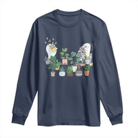 Ghost Garden Halloween Gardener Gardening Long Sleeve Shirt