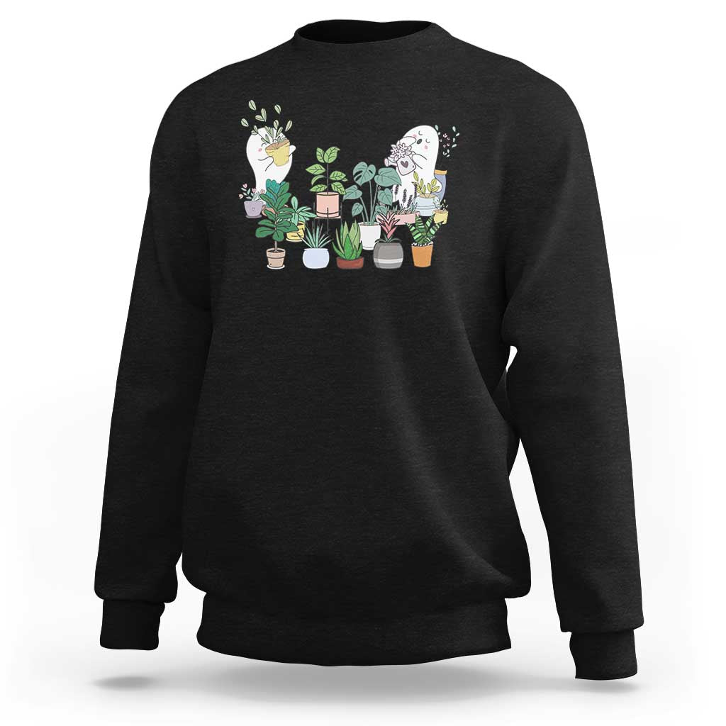 Ghost Garden Halloween Gardener Gardening Sweatshirt - Wonder Print Shop