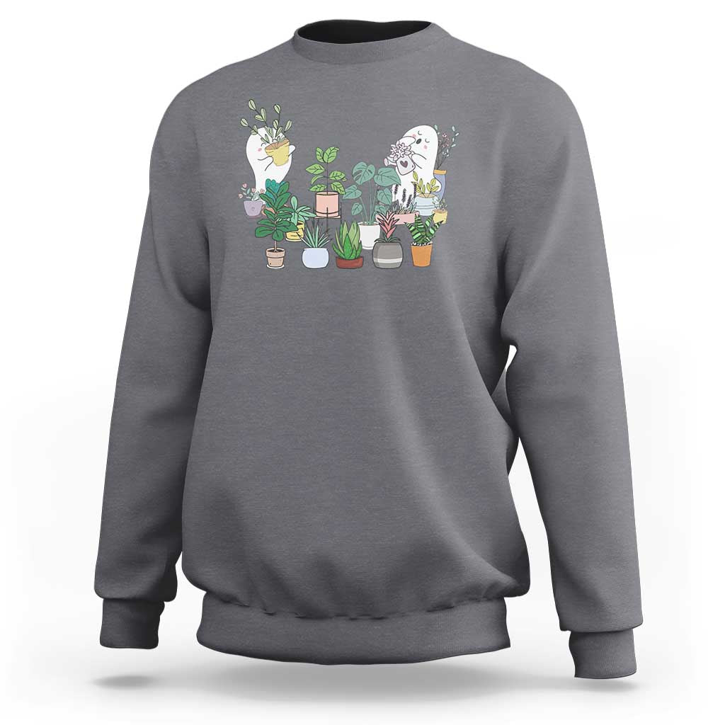 Ghost Garden Halloween Gardener Gardening Sweatshirt - Wonder Print Shop