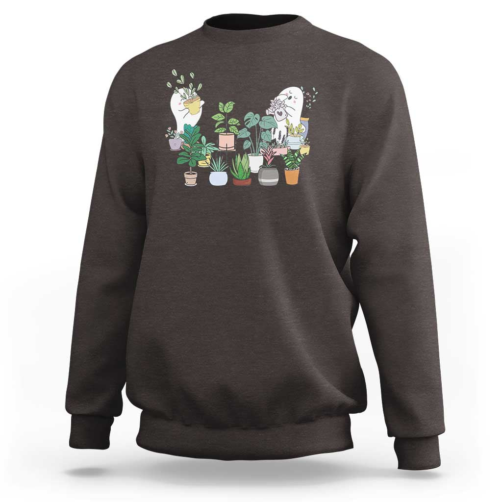 Ghost Garden Halloween Gardener Gardening Sweatshirt - Wonder Print Shop