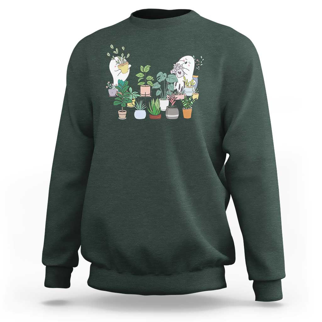 Ghost Garden Halloween Gardener Gardening Sweatshirt - Wonder Print Shop