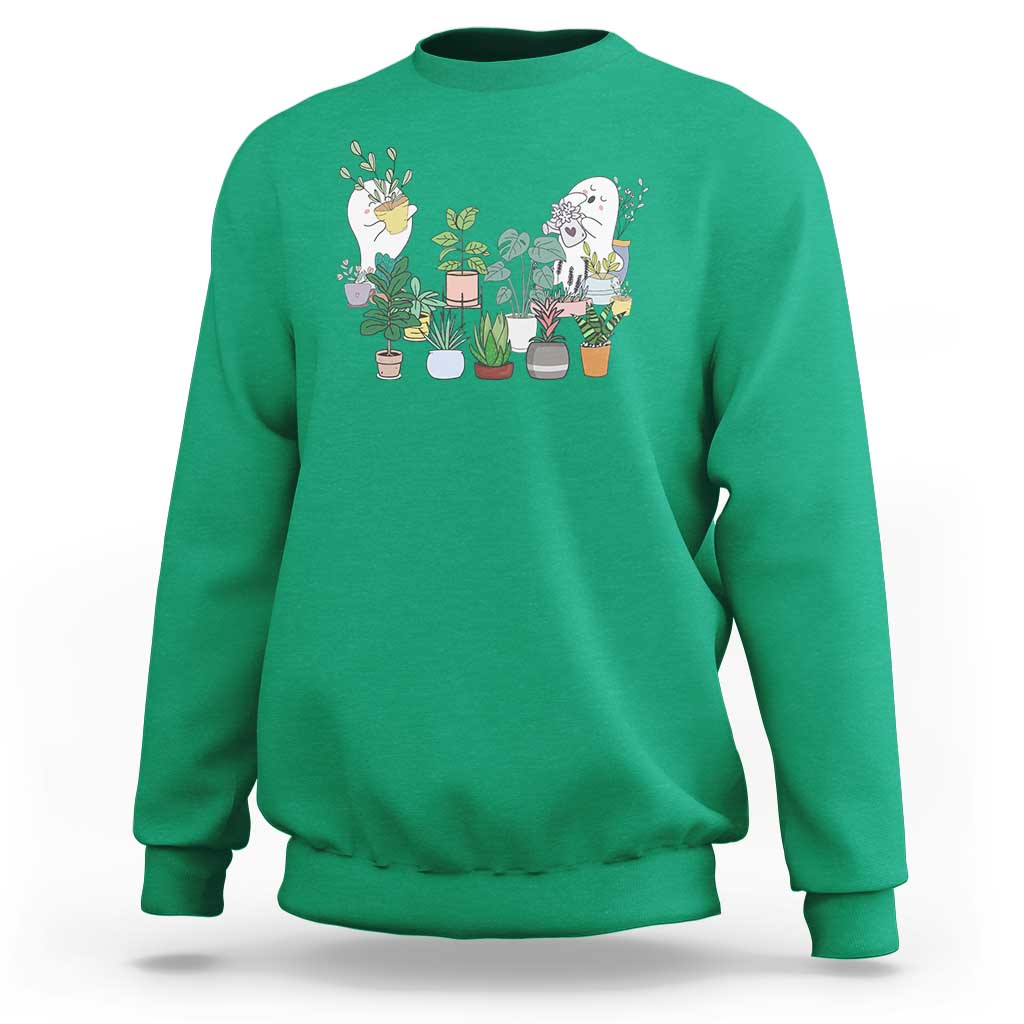 Ghost Garden Halloween Gardener Gardening Sweatshirt - Wonder Print Shop