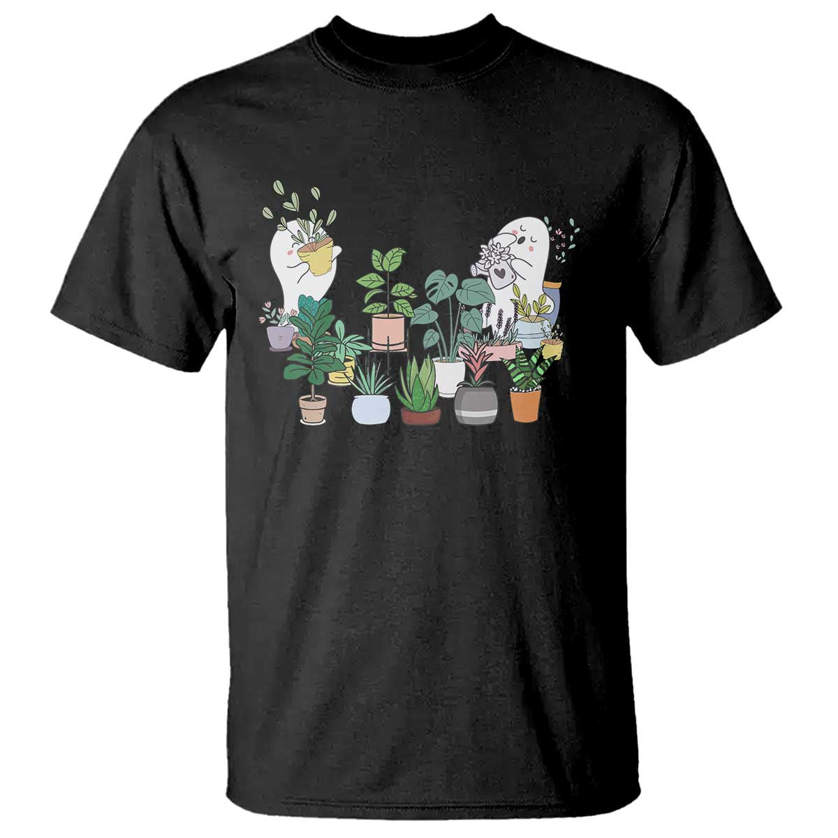 Ghost Garden Halloween Gardener Gardening T Shirt - Wonder Print Shop