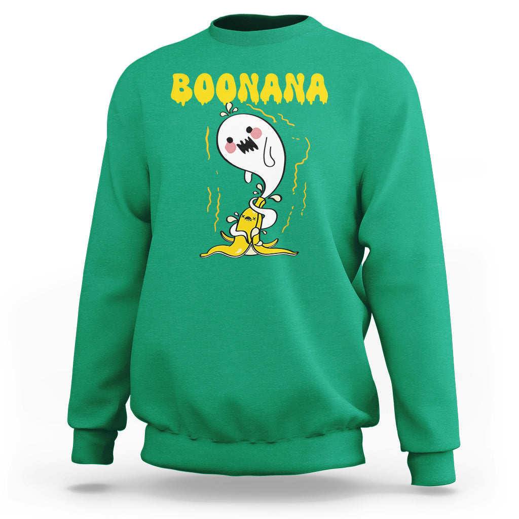 Halloween Sweatshirt Banana Ghost Boonana Cute Costume - Wonder Print Shop
