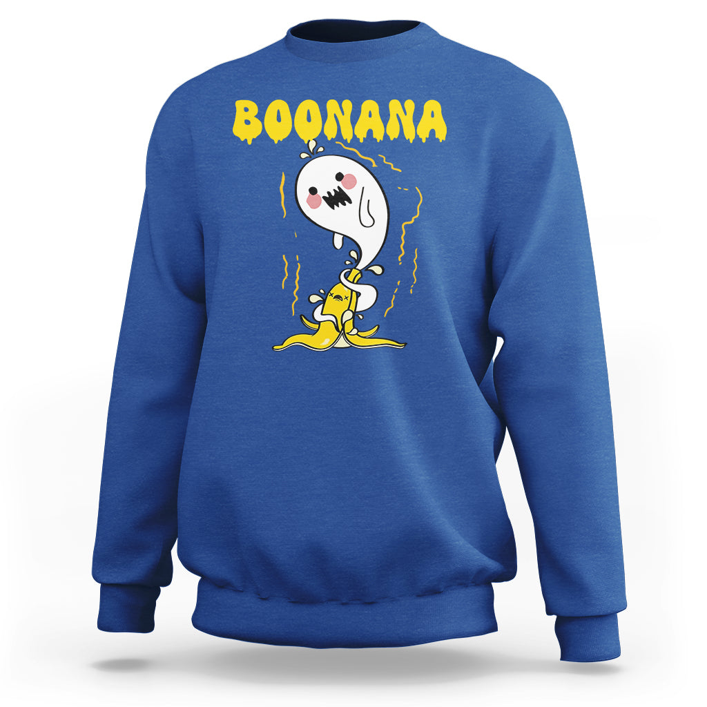 Halloween Sweatshirt Banana Ghost Boonana Cute Costume - Wonder Print Shop