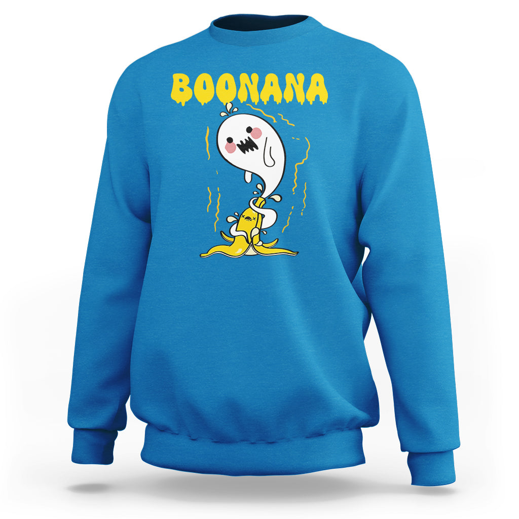 Halloween Sweatshirt Banana Ghost Boonana Cute Costume - Wonder Print Shop