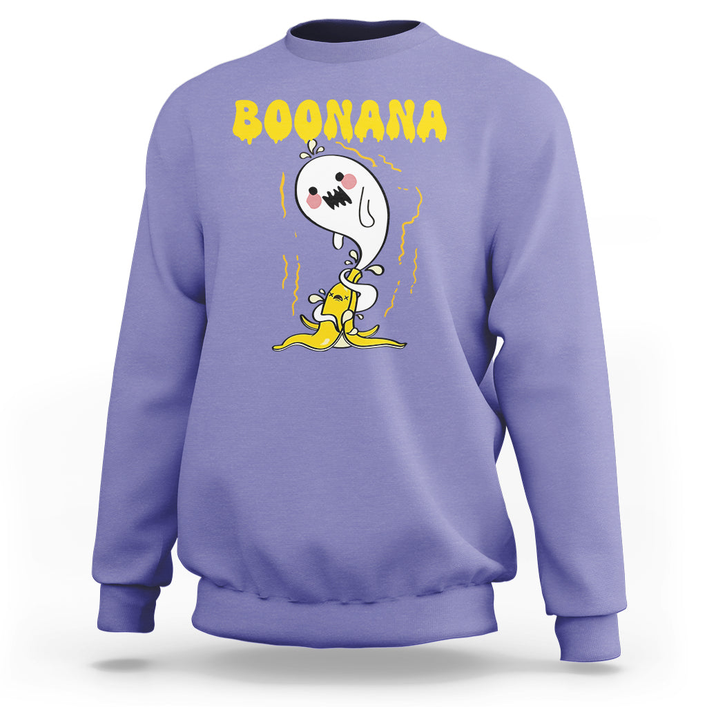 Halloween Sweatshirt Banana Ghost Boonana Cute Costume - Wonder Print Shop