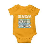 Mental Health Baby Onesie Medicine Fot Happiness Cute Cat