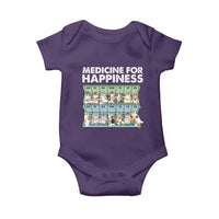 Mental Health Baby Onesie Medicine Fot Happiness Cute Cat