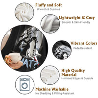 Halloween Cat Throw Blanket What Cat Murder Spooky Season - Wonder Print Shop