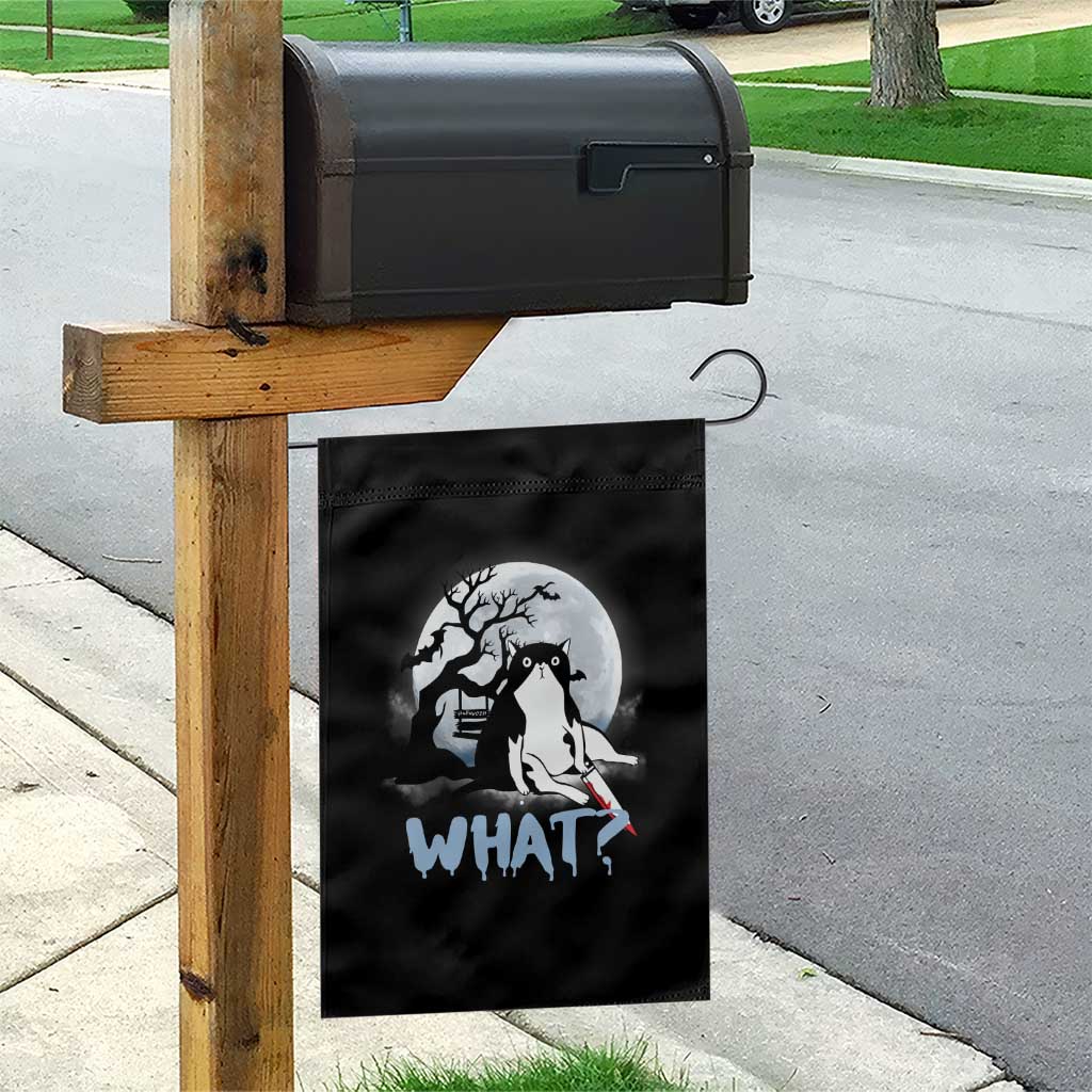 Halloween Cat Garden Flag What Cat Murder Spooky Season - Wonder Print Shop