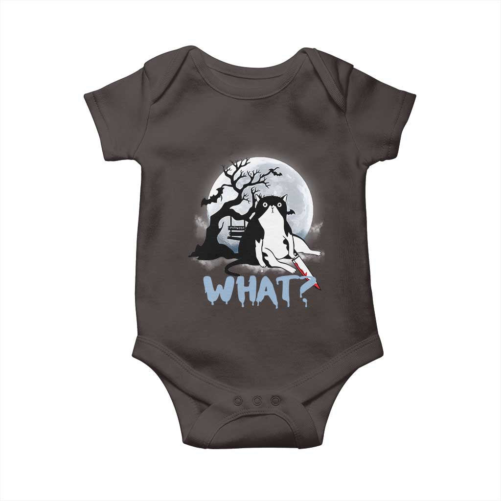 Halloween Cat Baby Onesie What Cat Murder Spooky Season