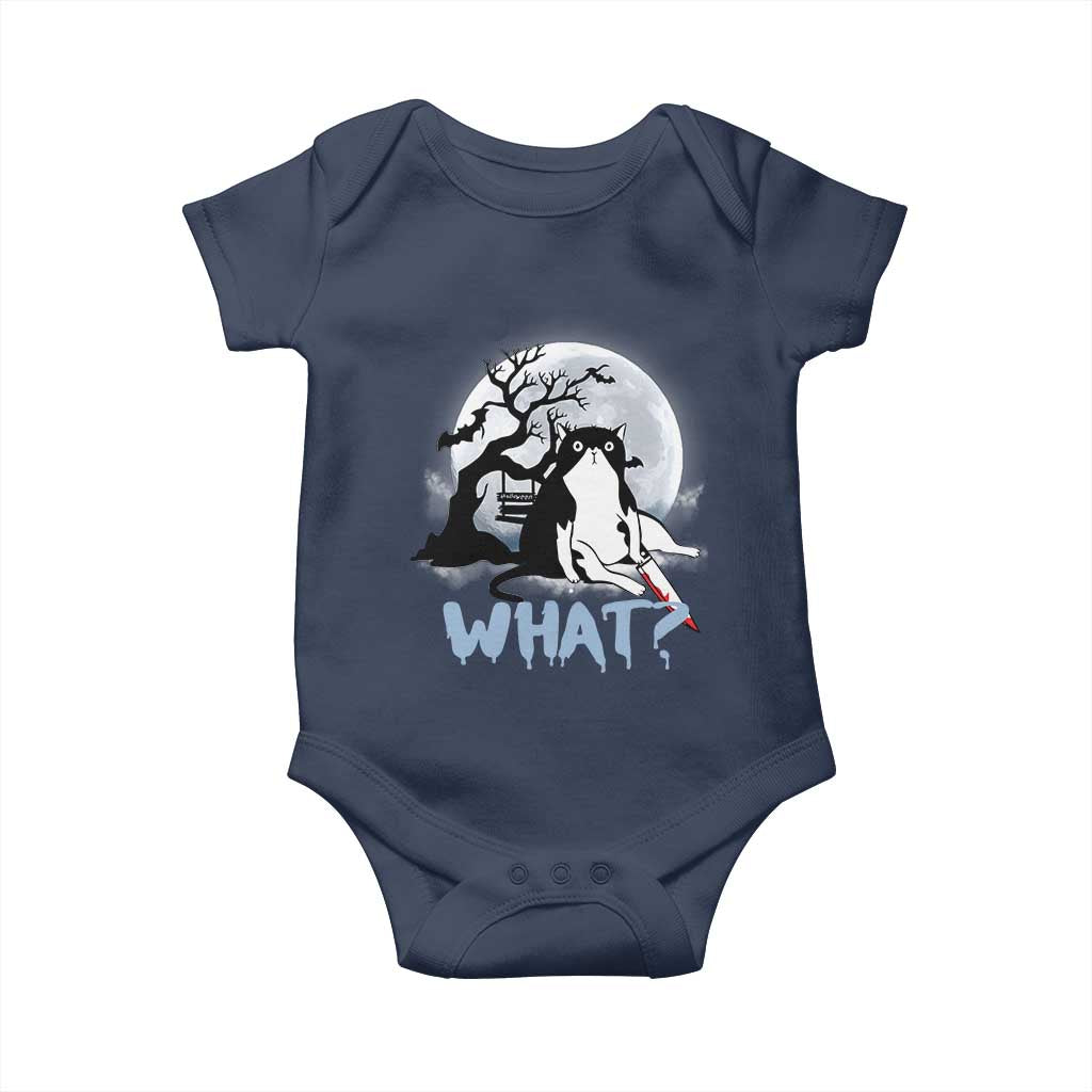 Halloween Cat Baby Onesie What Cat Murder Spooky Season