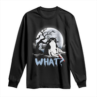Halloween Cat Long Sleeve Shirt What Cat Murder Spooky Season