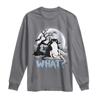 Halloween Cat Long Sleeve Shirt What Cat Murder Spooky Season