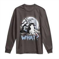 Halloween Cat Long Sleeve Shirt What Cat Murder Spooky Season