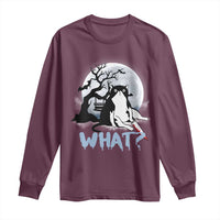 Halloween Cat Long Sleeve Shirt What Cat Murder Spooky Season