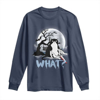 Halloween Cat Long Sleeve Shirt What Cat Murder Spooky Season