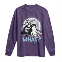 Halloween Cat Long Sleeve Shirt What Cat Murder Spooky Season