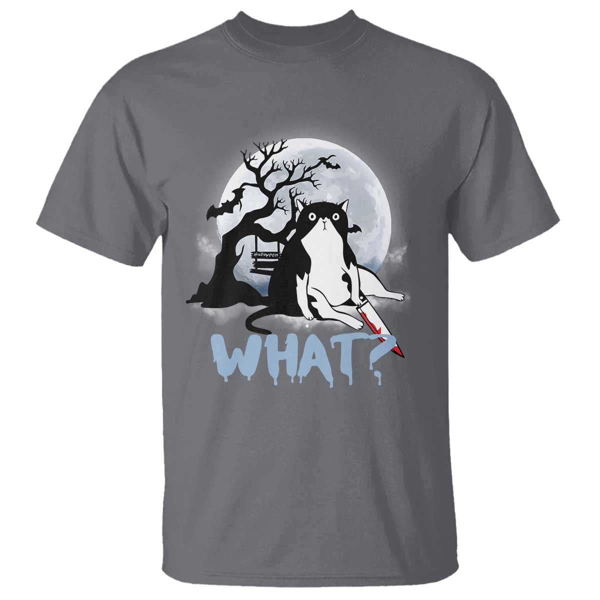 Halloween Cat T Shirt What Cat Murder Spooky Season - Wonder Print Shop