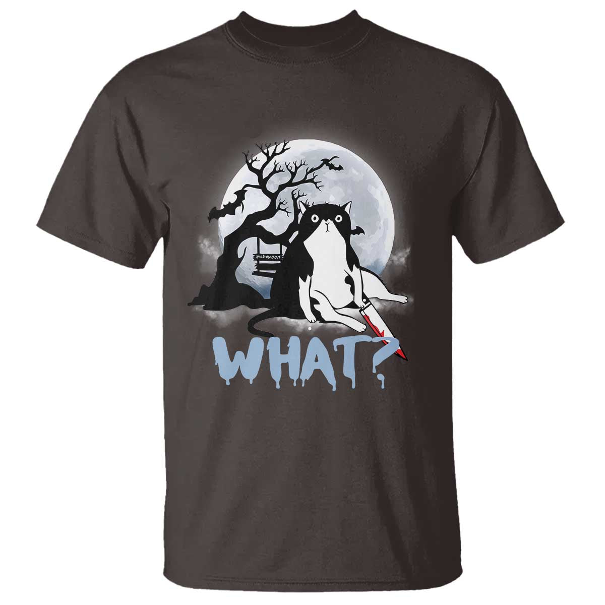 Halloween Cat T Shirt What Cat Murder Spooky Season - Wonder Print Shop