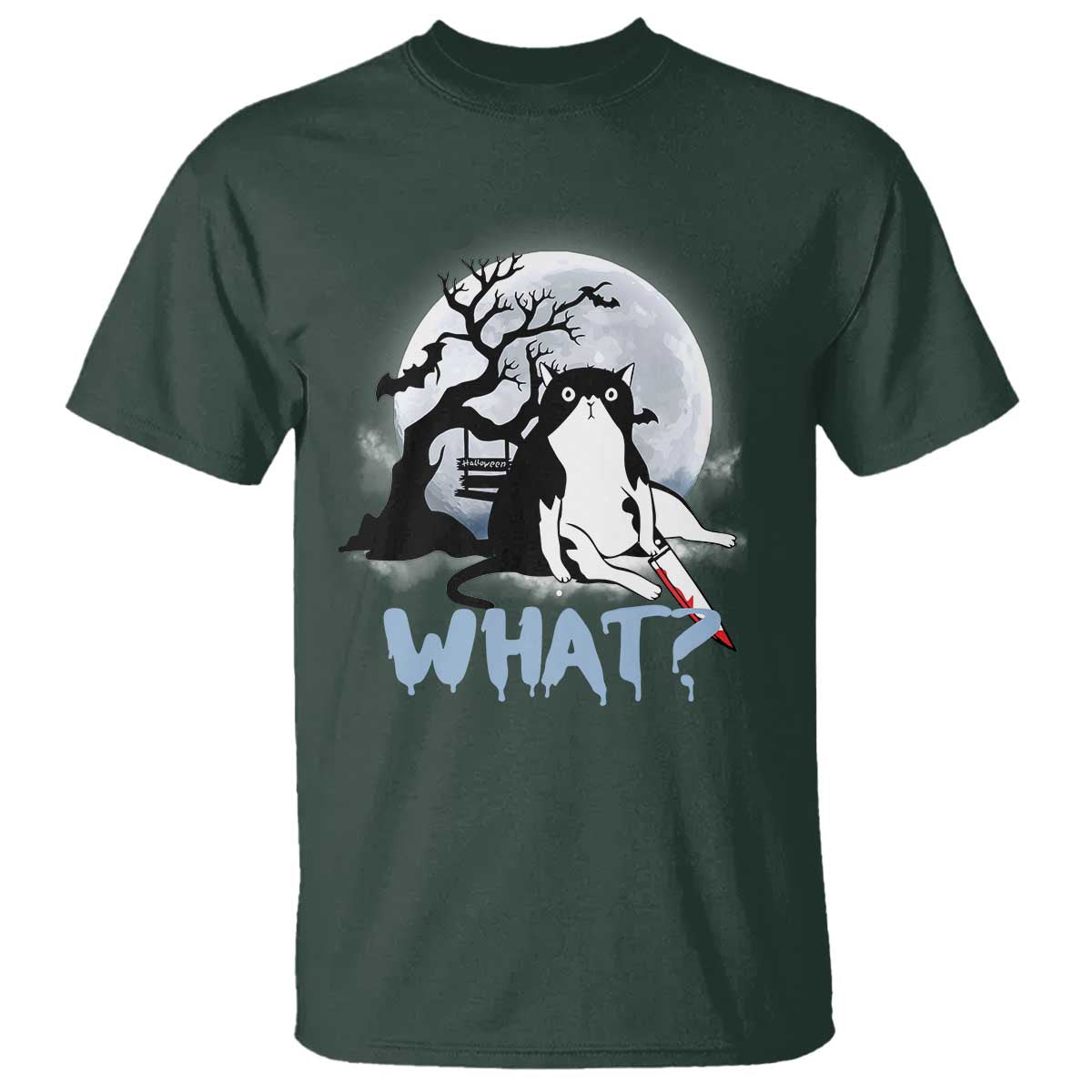 Halloween Cat T Shirt What Cat Murder Spooky Season - Wonder Print Shop