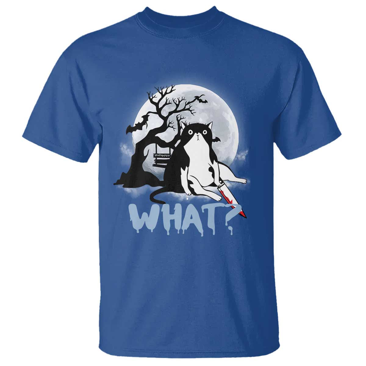 Halloween Cat T Shirt What Cat Murder Spooky Season - Wonder Print Shop