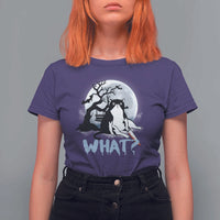 Halloween Cat T Shirt For Women What Cat Murder Spooky Season - Wonder Print Shop