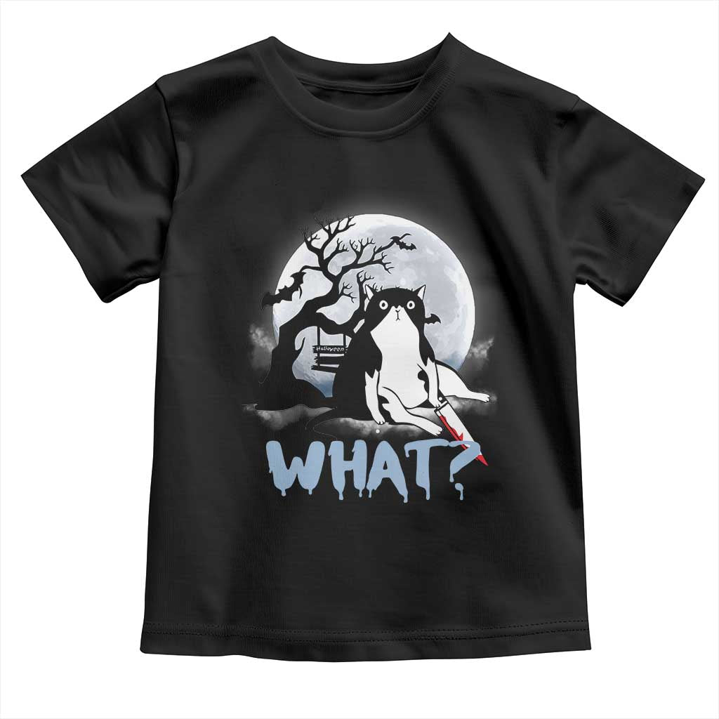 Halloween Cat Toddler T Shirt What Cat Murder Spooky Season