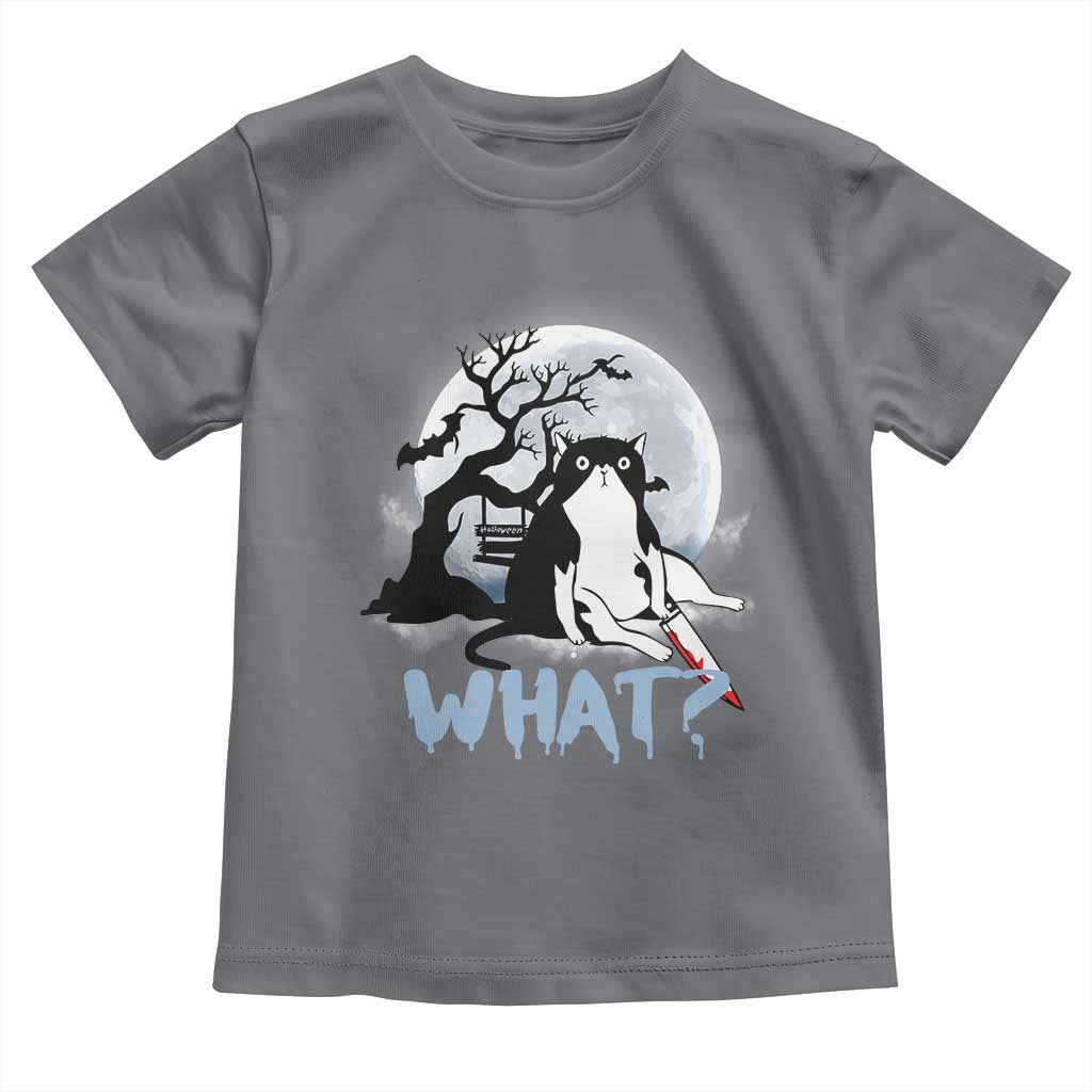 Halloween Cat Toddler T Shirt What Cat Murder Spooky Season