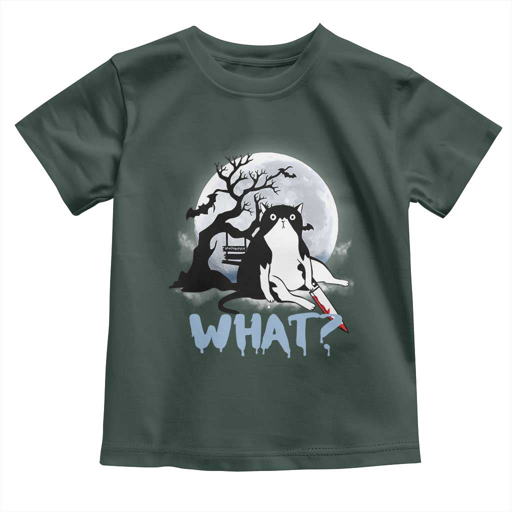 Halloween Cat Toddler T Shirt What Cat Murder Spooky Season