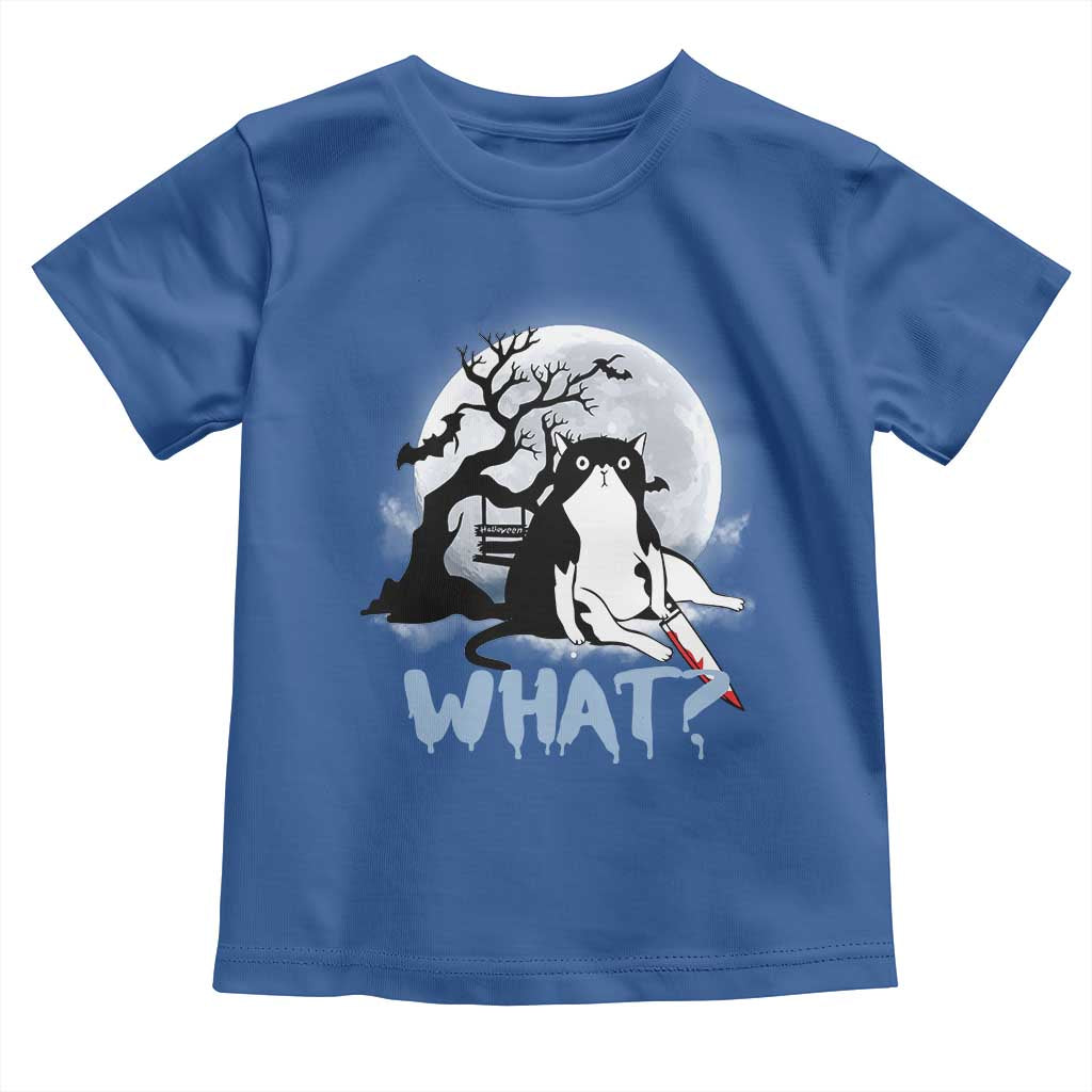 Halloween Cat Toddler T Shirt What Cat Murder Spooky Season