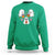Halloween Sweatshirt Cute Ghost Dancing In The Candy Rain Spooky Season - Wonder Print Shop