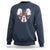 Halloween Sweatshirt Cute Ghost Dancing In The Candy Rain Spooky Season - Wonder Print Shop
