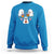 Halloween Sweatshirt Cute Ghost Dancing In The Candy Rain Spooky Season - Wonder Print Shop