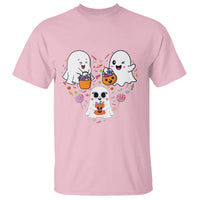 Halloween T Shirt Cute Ghost Dancing In The Candy Rain Spooky Season - Wonder Print Shop