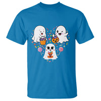 Halloween T Shirt Cute Ghost Dancing In The Candy Rain Spooky Season - Wonder Print Shop