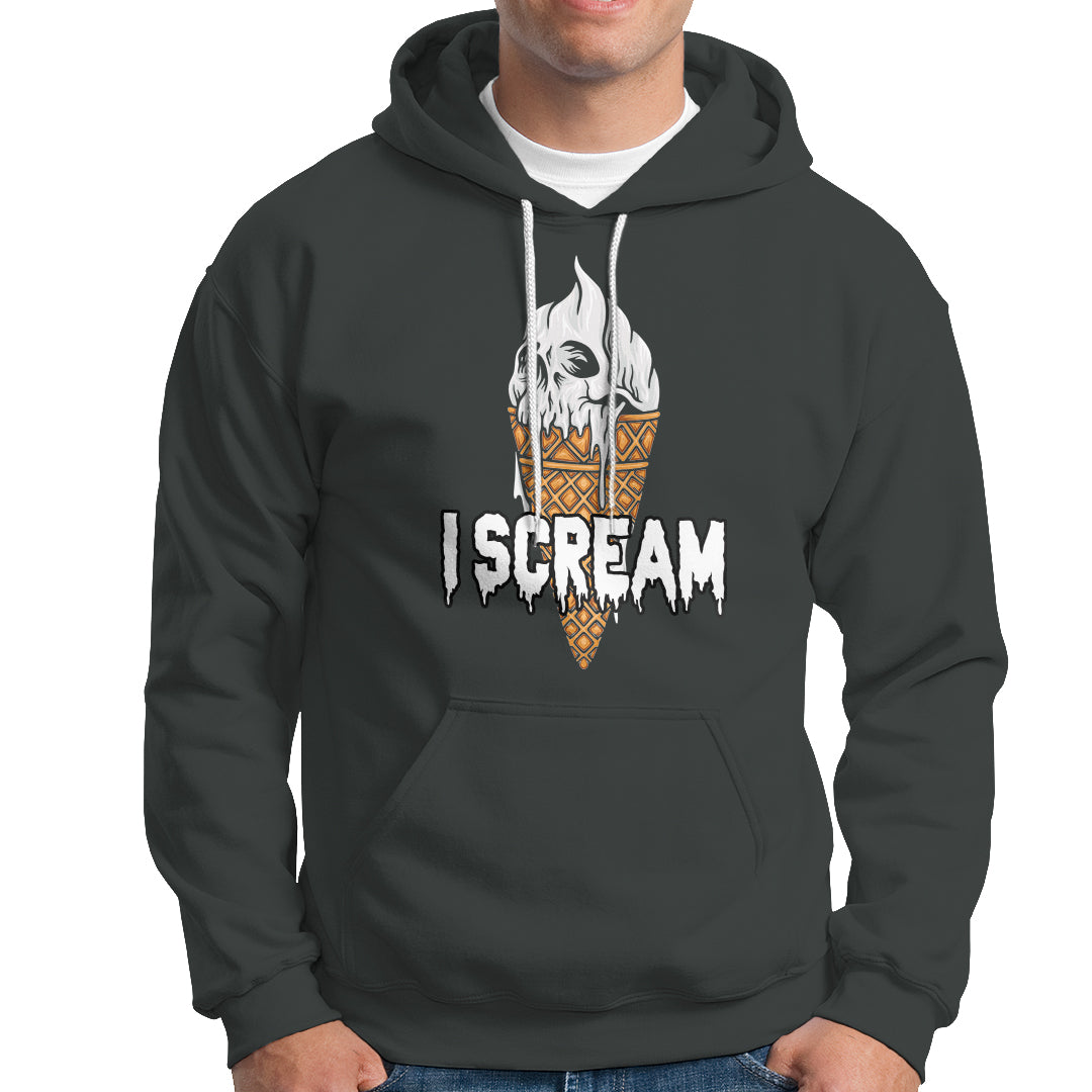 Halloween Hoodie I Scream Ice Cream Ghost - Wonder Print Shop