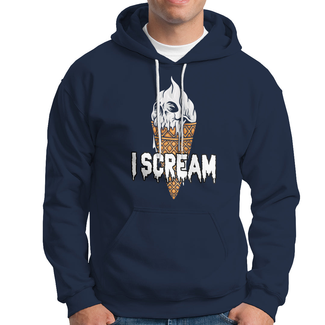 Halloween Hoodie I Scream Ice Cream Ghost - Wonder Print Shop